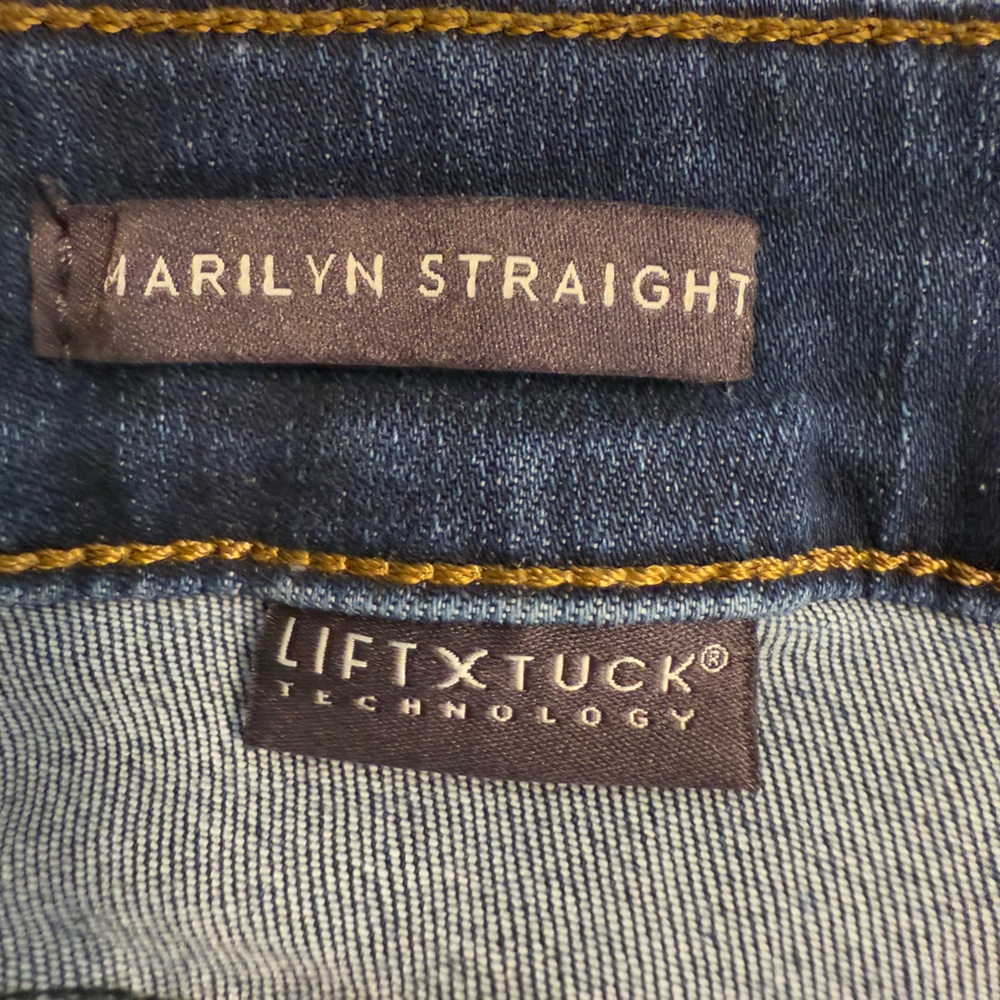 NYPI Women's Marilyn Straight Blue Jeans With Lift Tuck Technology - Picture 4 of 9